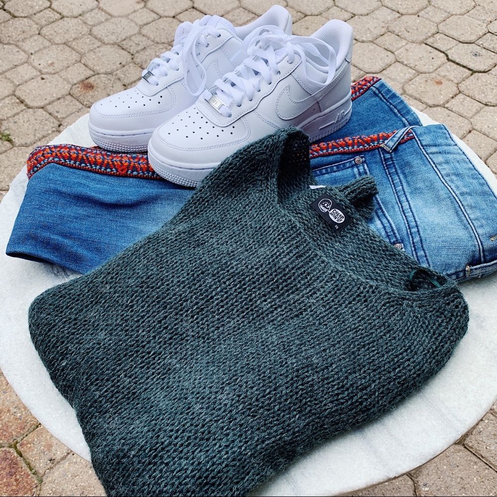 Cheap Monday Green Knit Sweater